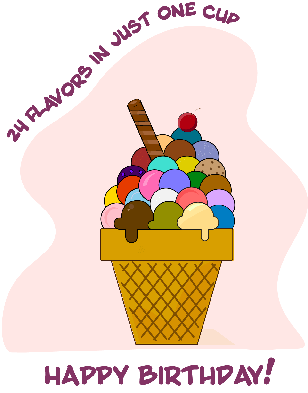 Tricou Colorful ice cream