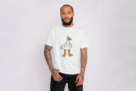 Tricou Seagull with middle finger body