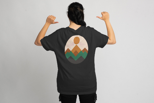 Tricou Geometric montains